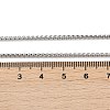 Tarnish Resistant 304 Stainless Steel Venetian Chain Necklace Making STAS-A028-N032P-2