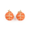 Brass Enamel Pendants KK-B157-10G-1
