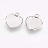 Tarnish Resistant 304 Stainless Steel Pendant Cabochon Settings STAS-I097-055-04P-2