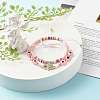 Handmade Polymer Clay Heishi Beads Stretch Bracelets Set BJEW-JB07349-03-4