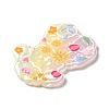 Printed Opaque Acrylic Pendants SACR-G031-01D-3
