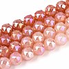 Anti-Tarnish Electroplate Glass Beads Strands GLAA-N064-10mm-10-1