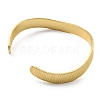 Rack Plating Brass Flat Cuff Bangles BJEW-D057-01G-2