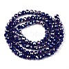 Electroplate Glass Beads Strands EGLA-A044-P3mm-B07-3