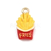 Fries Alloy Enamel Charms X-ENAM-P264-01D-G-2