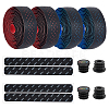 GOMAKERER 2 Sets 2 Colors Adhesive PU Leather Non-slip Bike Handlebar Tapes FIND-GO0001-21-1