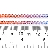 Gradient Color Baking Paint Glass Bead Strands DGLA-A039-T4mm-A015-5