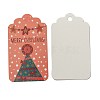 Rectangle Christmas Theme Kraft Paper Cord Display Cards CDIS-K003-02C-3