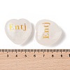 Natural Quartz Crystal Heart Engraving MBTI Figurines Statues for Home Office Desk Decorations G-K353-05I-3