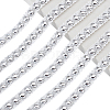10 Yards Polyester with ABS Plastic Half Round Bead Lace Trim OCOR-GA0002-76B-6