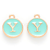 Golden Plated Alloy Enamel Charms LS-ENAM-S118-05Y-1
