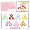 245Pcs 7 Colors Opaque Acrylic Beads MACR-YW0001-76A-2
