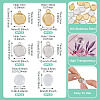 32Pcs 304 Stainless Steel Pendant Cabochon Settings STAS-TA0005-81-4