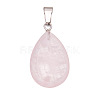 Natural Rose Quartz Pendants PW-WGF34F4-03-1