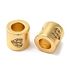 Rack Plating Brass Micro Pave Cubic Zirconia European Beads KK-K377-07G-2