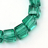 Transparent Glass Bead Strands X-GLAA-R167-4x4-01D-2