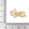 Brass Micro Pave Clear Cubic Zirconia Pendants KK-U064-18C-G-3