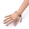 (Jewelry Parties Factory Sale)Unisex Adjustable Nylon Thread Braided Bead Bracelets Sets BJEW-JB05422-4