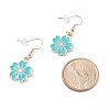 Sakura Flower Enamel Dangle Earrings EJEW-JE04863-5