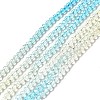 Transparent Gradient Color Glass Beads Strands X1-GLAA-H021-01B-23-2