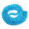 Spray Painted Crackle Transparent Glass Beads Strands CCG-Q001-6mm-06-A-2