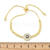 Brass Micro Pave Cubic Zirconia Slider Bracelets for Women BJEW-S158-08G-01-5