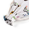 Animals Printed Polycotton(Polyester Cotton) Packing Pouches Drawstring Bags ABAG-T004-10x14-34-3