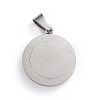 Non-Tarnish 304 Stainless Steel Pendants STAS-I143-08P-12-2