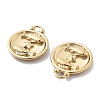 PVD Vacuum Plating 304 Stainless Steel Rhinestone Pendants STAS-R130-01G-08-2