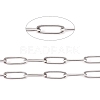 Tarnish Resistant 304 Stainless Steel Paperclip Chains CHS-L022-02B-1