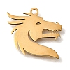 201 Stainless Steel Pendants STAS-R136-28G-1