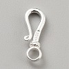 925 Sterling Silver Hook Clasps STER-WH0016-18S-1