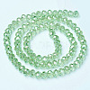 Electroplate Glass Beads Strands X-EGLA-A034-T4mm-B17-2