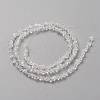 Transparent Solid Color Glass Beads Strands GLAA-L031-01-B01-3