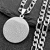 Basketball 201 Stainless Steel Pendant Necklaces for Men Women LS-NJEW-K283-21P-1