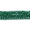 Transparent Electroplate Glass Beads Strands EGLA-A039-T4mm-A10-1