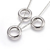 304 Stainless Steel Pendant Necklaces NJEW-L153-01-2
