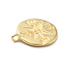 Brass Charms KK-G423-10G-3