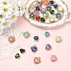 10Pcs Golden Tone Brass Charms KK-YW0003-72-4