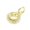 Brass Micro Pave Cubic Zirconia Pendants KK-H475-27G-01-2