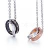 Fashewelry Stainless Steel Pendant Necklaces NJEW-FW0001-01M-2