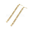Chain Shape Dangle Stud Earring for Girl Women EJEW-JE04617-8