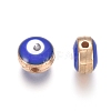 Acrylic Enamel Beads ACRC-WH0001-01C-2