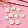 Golden Plated Alloy Charms X-ENAM-S118-01D-5