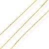 Rack Plating Brass Cable Chains CHC-M001-02G-01-1
