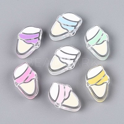 Transparent Acrylic Beads ACRC-T013-06-1