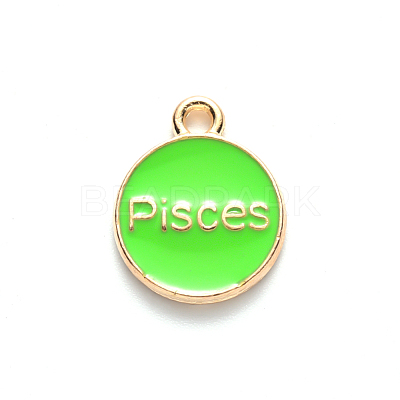 Alloy Enamel Pendants ENAM-S124-01B-06H-1