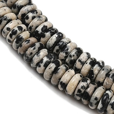 Natural Dalmatian Jasper Beads Strands G-Q159-B37-01-1