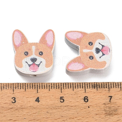 Printed Wood Beads WOOD-D289-01B-1