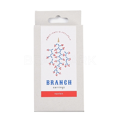 MIYUKI Seed Beads Branch Earrings Making Kits DIY-H165-03D-1